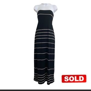 Sleeveless Striped Maxi Dress